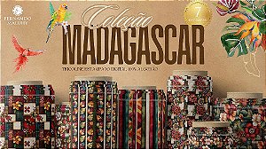 TECIDO TRICOLINE DIGITAL 100% ALGODÃO ESTAMPADO FLORAL GRANDE 0,50cm X 1,50m | 93551C01