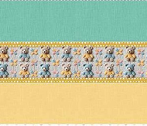TRICOLINE DIGITAL BARRADO 100% ALGODÃO ESTAMPADA CROCHET ANIMAIS 3D 0,50cm X 1,50m | JS060C01