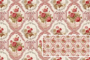 TRICOLINE DIGITAL 100% ALGODÃO ESTAMPADA  FLORAL ARABESCO 0,50cm X 1,50m | 93642C01