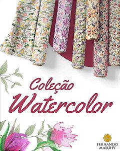 TECIDO TRICOLINE DIGITAL 100% ALGODÃO ESTAMPADO FLORAL IRIS 0,50cm X 1,50m | 93617C01