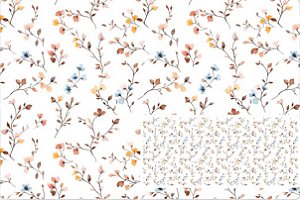 TRICOLINE DIGITAL 100% ALGODÃO ESTAMPADA  RAMOS  0,50cm x 1,50m | 93797C01