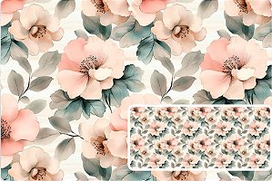 TRICOLINE DIGITAL 100% ALGODÃO ESTAMPADA FLORAL CHEIO 0,50cm x 1,50m | 93741C01