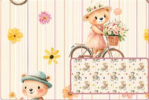 TRICOLINE DIGITAL 100% ALGODÃO ESTAMPADA ANIMAIS URSO 0,50cm X 1,50m | 93878C01