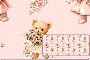 TRICOLINE DIGITAL 100% ALGODÃO ESTAMPADA ANIMAIS URSO 0,50cm X 1,50m | 93859C01