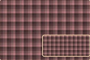 TRICOLINE DIGITAL 100% ALGODÃO ESTAMPADA XADREZ BORDO 0,50cm X 1,50m | PANX0002