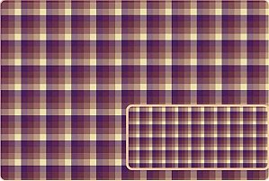 TRICOLINE DIGITAL 100% ALGODÃO ESTAMPADA XADREZ ROXO 0,50cm X 1,50m | PANX0005