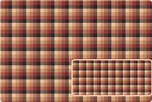 TRICOLINE DIGITAL 100% ALGODÃO ESTAMPADA XADREZ MARROM COM VERMELHO 0,50cm X 1,50m | PANX0008