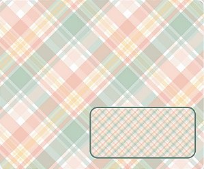 TECIDO TRICOLINE DIGITAL 100% ALGODÃO ESTAMPADO XADREZ 0,50cm X 1,50m | TX000013