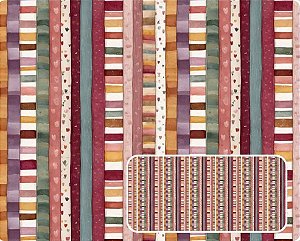 TRICOLINE DIGITAL 100% ALGODÃO ESTAMPADA LISTRADO 0,50cm X 1,50m | CMC00110