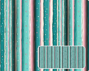 TRICOLINE DIGITAL 100% ALGODÃO ESTAMPADA ORIENTAL CUTE KOKESHI 0,50cm x 1,50m | CMC00116