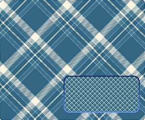 SARJA DIGITAL 100% ALGODÃO ESTAMPADO XADREZ GRANDE 0,50cm X 1,70m | 93887S01