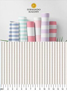 TECIDO TRICOLINE FIO TINTO 100% ALGODÃO ESTAMPADO LISTRADO 3M M 0,50cm X 1,50m | L2271106