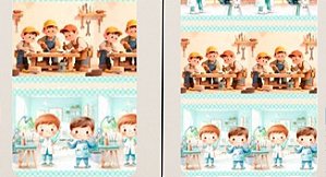 TRICOLINE DIGITAL 100% ALGODÃO BARRADO ESTAMPADA PROFISSÕES 0,55cm X 1,50m | 93948C01