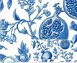 SARJA DIGITAL 100% ALGODÃO ESTAMPADA IMPERMEÁVEL FRUTAS 0,50cm X 1,70m | 93994S01