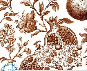 SARJA DIGITAL 100% ALGODÃO ESTAMPADA IMPERMEÁVEL FRUTAS 0,50cm X 1,70m | 93995S01