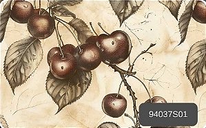 SARJA DIGITAL 100% ALGODÃO ESTAMPADA VINTAGE FRUTAS HIDRORREPELENTE 0,50cm X 1,70m | 94037S01