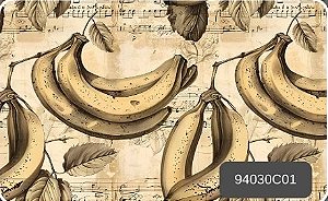 TRICOLINE DIGITAL 100% ALGODÃO ESTAMPADA VINTAGE FRUTAS 0,50cm x 1,50m | 94030C01