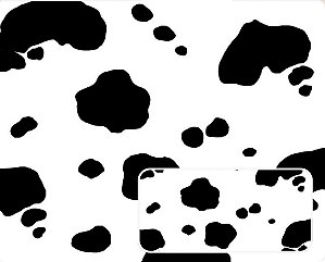 TRICOLINE DIGITAL 100% ALGODÃO ESTAMPADA FAZENDA MANCHA DA VACA 0,50cm X 1,50m | 94193C01