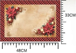 TRICOLINE DIGITAL 100% ALGODÃO ESTAMPADA AMERICANO DE NATAL [ 4 PEÇAS ] 0,50cm X 1,50m | CH000235