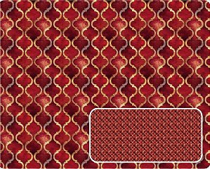 TRICOLINE DIGITAL 100% ALGODÃO ESTAMPADA ARABESCO NATAL 0,50cm x 1,50m | CH000248