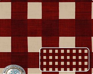 SARJA DIGITAL 100% ALGODÃO ESTAMPADO XADREZ DECORA 0,50cm X 1,70m | 94215S01