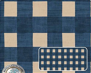 SARJA DIGITAL 100% ALGODÃO ESTAMPADO XADREZ DECORA 0,50cm X 1,70m | 94217S01