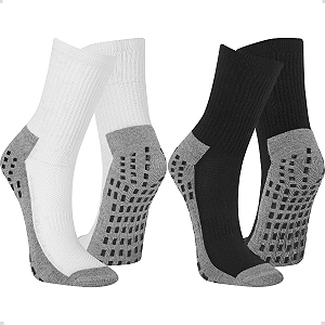 Kit 2 Pares De Meia Esportiva Antiderrapante Futebol Corrida