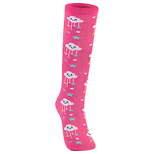 Meia Fun Socks Cano Alto para Meninas 0280/0380/0385/0386