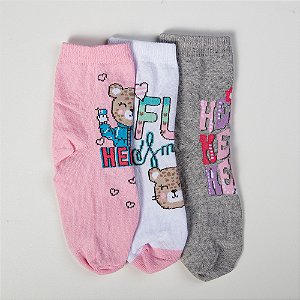 Kit Fun Socks Infantil com Desenho