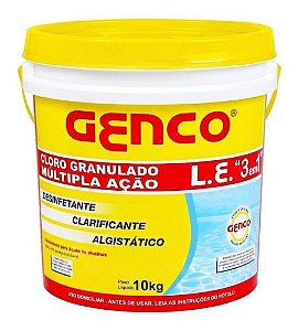 Cloro 3 em 1 Multiação 10kg - Genco