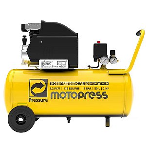 Compressor de Ar 50L 8,2 Pés Pressure - 220v