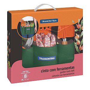 Conjunto para Jardinagem Cinto com 8 Peças Tramontina 78119801