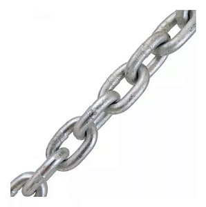 Corrente Calibrada DIN 766 - Aço 1050 Galvanizada a fogo (8mm)