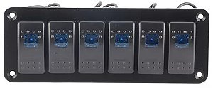 Painel 6 Botões Interruptores 12v