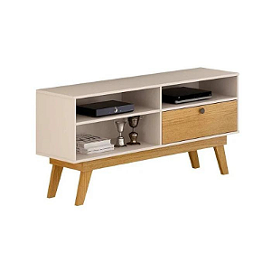 Rack Houston TV de até 50 p" Larg. 65cm OFF White/Cinamomo