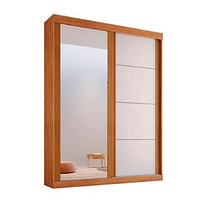 Guarda Roupa Búzios 100% MDF C/ 2 PTS Deslizantes Nature/OFF WHITE