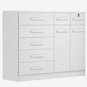 Cômoda Petrus 100% MDF Larg.: 1.48 - Bianchi Branco