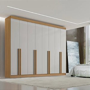 Guarda Roupa Daymond 100%MDF Cinamomo/OFF WHITE