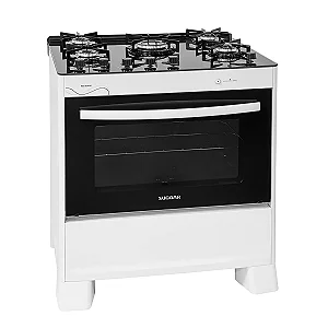 FOGAO SUGGAR NEO GLASS 05 BOCAS/BIVOLT BRANCO