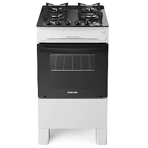 FOGAO ITATIAIA ELECTRA GLASS PLUS 04 BOCAS BRANCO