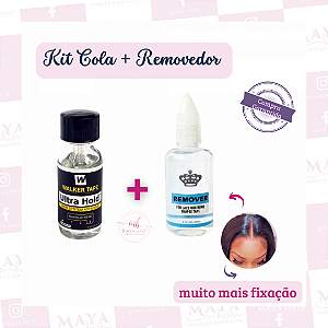 Cola + Removedor Para Prótese Capilar Peruca Lace Mega Hair