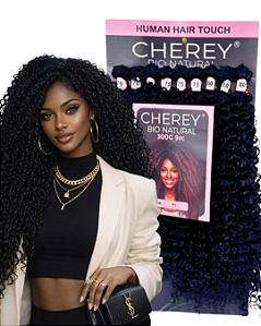 Cabelo Elegance Cacheado Human Hair Bio Natural 9pcs 300g 80cm