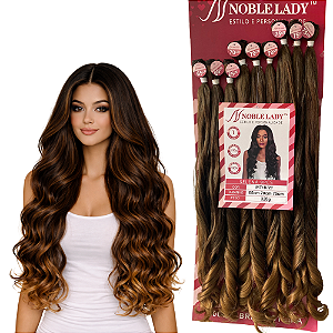 Cabelo Selena Ondulado 75cm – 320g de Beleza Natural Noble Lady