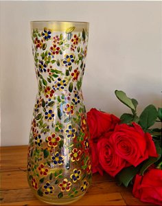 Decanter Jarra Garrafa Coleção Primavera Dourada