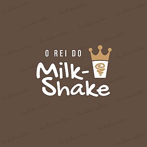 Logomarca O Rei do Milk Shake