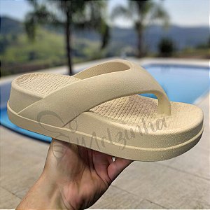 Chinelo Flat Tamanco Nuvem Plataforma Confortável Feminino Leve