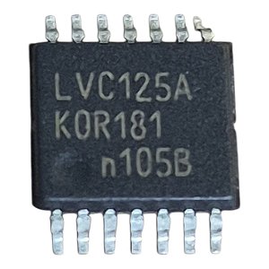 Kit com 50 peças Circuito Integrado 74lvc125apw Smd Tssop-14 Philips