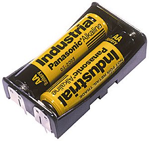 BA2AAPC-UL94V-0 2 Suporte para Bateria AA Processo de solda sem chumbo compatível