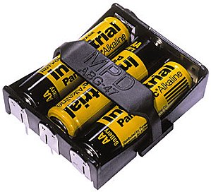 BA3AAPC 3 suporte de Bateria AA com pinos de PC Altura acima do PCB: 16,38 mm
