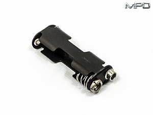 BC22AAASF 2 Suporte de Bateria AAA com fixadores de pressão de 9V